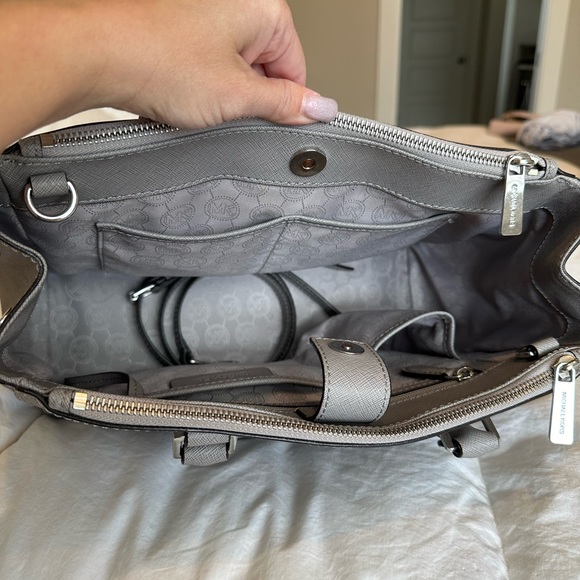 Michael Kors Saffiano Leather Satchel - Picture 2 of 9